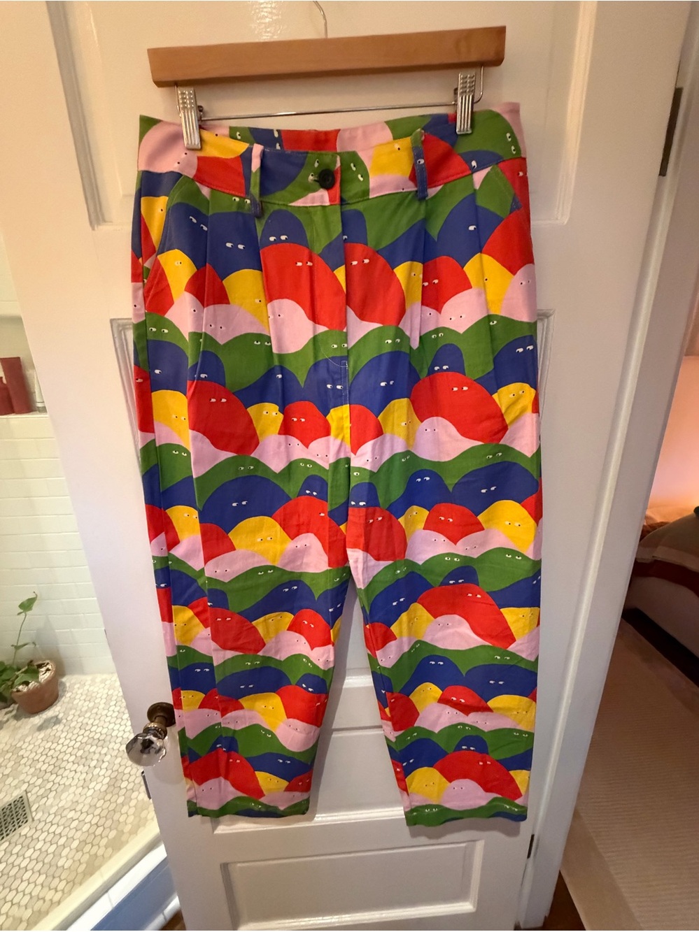 Rare Nooworks Rainbow Lumps Business Pant Large - Good Condition